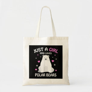 Nur ein Mädchen, das Eisbären Liebe, Girls Polar B Tragetasche