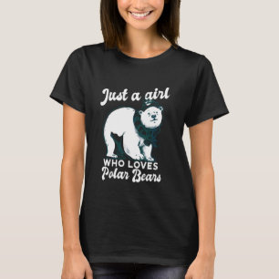 Nur ein Mädchen, das Eisbären Liebe, Niedlicher Ei T-Shirt