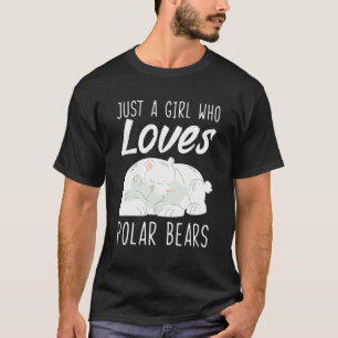 Nur ein Mädchen, das Eisbären Liebe T-Shirt