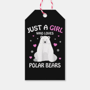 Nur ein Mädchen, das Eisbären Mädchen Eisbär liebt Geschenkanhänger