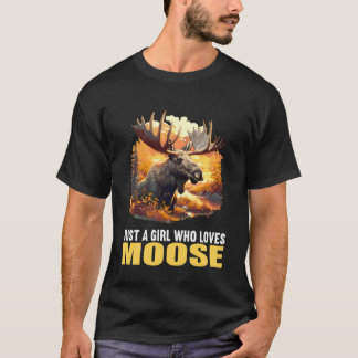 Nur ein Mädchen, das Elche liebt. Elche T-Shirt