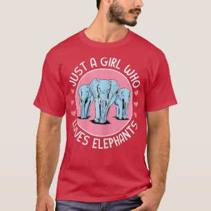 Nur ein Mädchen, das Elefanten Liebe - 1 T-Shirt