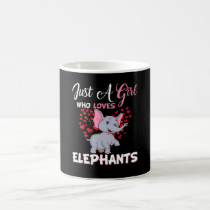 Nur ein Mädchen, das Elefanten Liebe Kaffeetasse