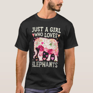 Nur ein Mädchen, das Elefanten liebt Elefant 2022 T-Shirt