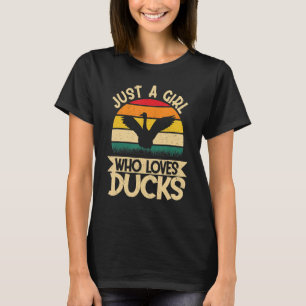 Nur ein Mädchen, das Enten Liebe, den landwirtscha T-Shirt