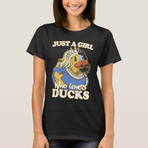 Nur ein Mädchen, das Enten Lieben 3 T-Shirt
