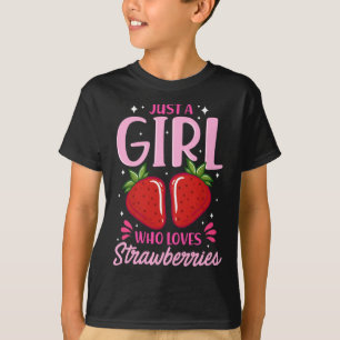 Nur ein Mädchen, das Erdbeeren Lieben Sweet Strawb T-Shirt