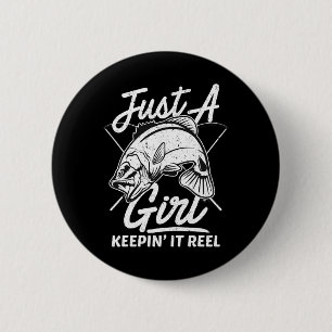 Nur ein Mädchen, das es lustig macht, Angel-Sprüch Button
