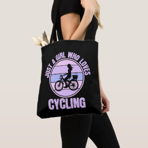 Nur ein Mädchen, das Fahrrad-Lieben macht