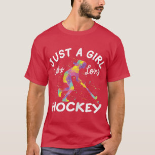 Nur ein Mädchen, das Feldhockey Lieben T-Shirt