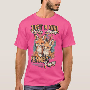 Nur ein Mädchen, das Fennec-Füchse Liebe T-Shirt