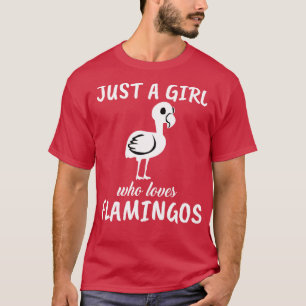 Nur ein Mädchen, das Flamingos 1 Liebe hat T-Shirt