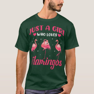 nur ein Mädchen, das Flamingos Lieben T-Shirt