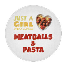 Nur ein Mädchen, das Fleischbällchen und Nudeln Li