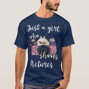 Nur ein Mädchen, das Fotografien Bilder Kamera Fot T-Shirt