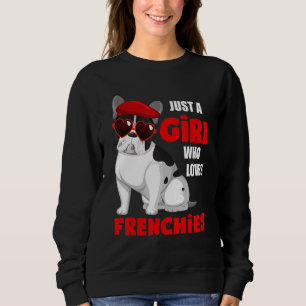 Nur ein Mädchen, das Franzosen Liebe, Niedlichen f Sweatshirt