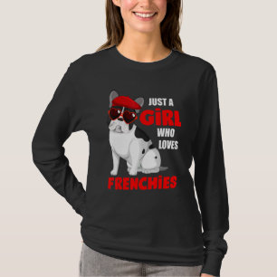 Nur ein Mädchen, das Franzosen Liebe, Niedlichen f T-Shirt