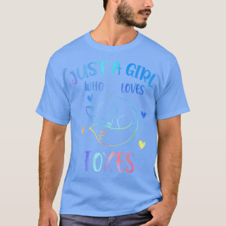 Nur ein Mädchen, das Fressen-Regenbogengeschenke f T-Shirt