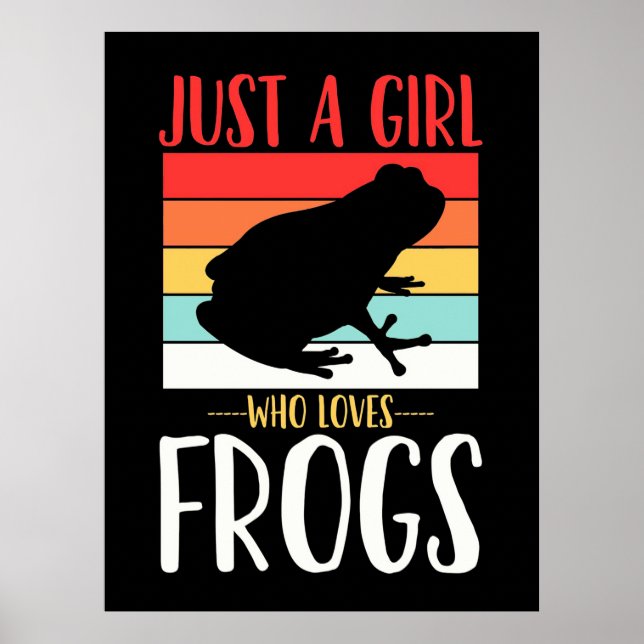 Nur ein Mädchen, das Frosch Liebe Poster (Vorne)