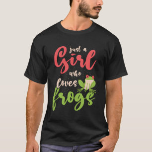 Nur ein Mädchen, das Frösche Liebe T-Shirt