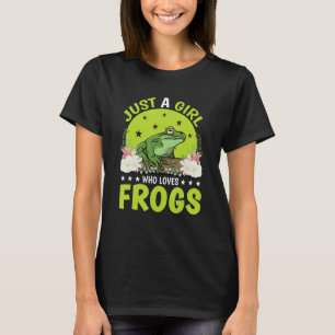 Nur ein Mädchen, das Froschfrosch-Amphibien Liebe T-Shirt