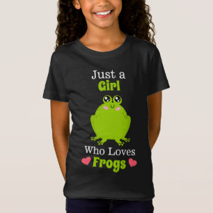 Nur ein Mädchen, das Froschfrosch Liebe T-Shirt