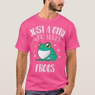 Nur ein Mädchen, das Froschfrösche Liebe T-Shirt