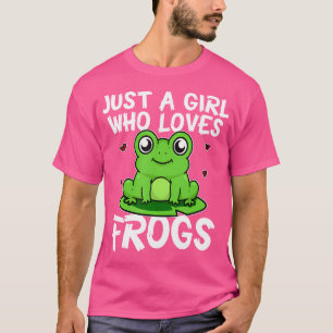 Nur ein Mädchen, das Froschfrösche Liebe T-Shirt