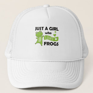 Nur ein Mädchen, das Froschfrösche Liebe Truckerkappe