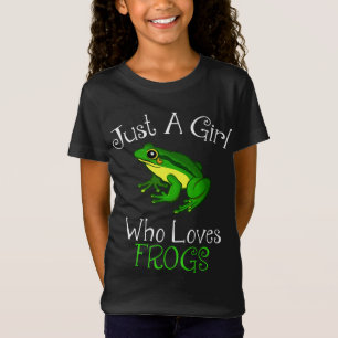 Nur ein Mädchen, das Froschfrösche T-Shirt