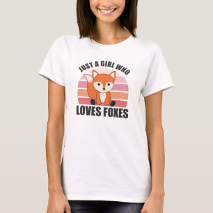 Nur ein Mädchen, das Füchse Lieben, Funny Fox T-Shirt
