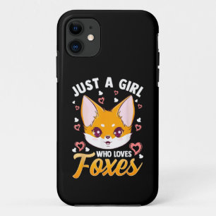 Nur ein Mädchen, das Füchse liebt, Kinder Mädchen  Case-Mate iPhone Hülle