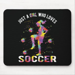 Nur ein Mädchen, das Fußball liebt _1 Mousepad