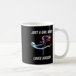 Nur ein Mädchen, das Fußball-T-Shirt für Kinder Ju Kaffeetasse