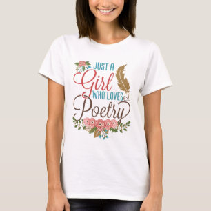 Nur ein Mädchen, das Gedichtband Lieben Gedicht Sc T-Shirt