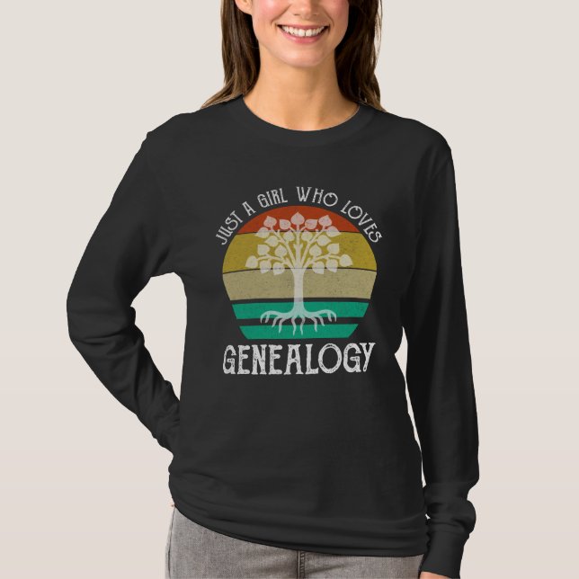 Nur ein Mädchen, das Genealogie Liebe T-Shirt (Vorderseite)