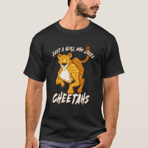 Nur ein Mädchen, das Geparden liebt Schnellste Kat T-Shirt