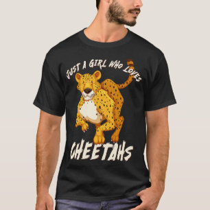 Nur ein Mädchen das Geparden liebt Schnellste Katz T-Shirt