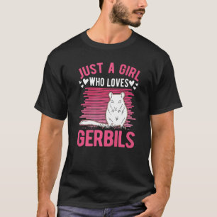 Nur ein Mädchen, das Gerbils Girl Lieben T-Shirt