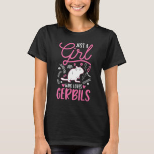 Nur ein Mädchen, das Gerbils Girl Racing Rat Gerb T-Shirt