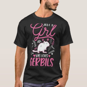 Nur ein Mädchen, das Gerbils Girl Racing Rat Gerb T-Shirt