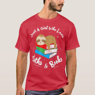 Nur ein Mädchen, das gerne Faulenzer und Tierbüche T-Shirt