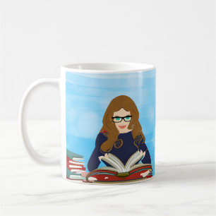 Nur ein Mädchen, das gerne liest Kaffeetasse