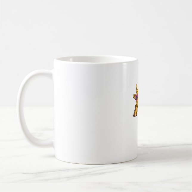 Nur ein Mädchen, das Giraffen Liebe _3 Kaffeetasse (Links)