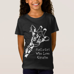 Nur ein Mädchen, das Giraffen liebt T-Shirt Lustig