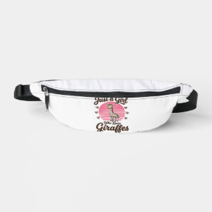 Nur ein Mädchen, das Giraffen liebt, Vintage-Shirt Bauchtasche