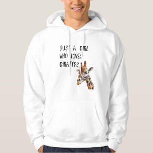 Nur ein Mädchen, das Giraffen Süße Tier Giraffe Li Hoodie