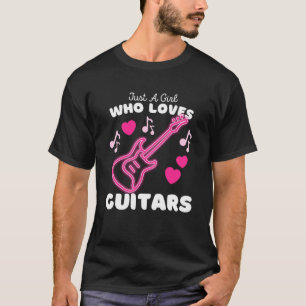 Nur ein Mädchen, das Gitarren Niedlich Girls Elect T-Shirt