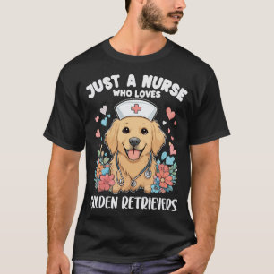 Nur ein Mädchen, das Golden Retriever Hunde Liebha T-Shirt