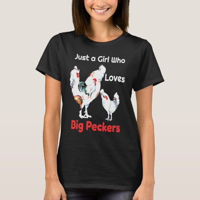 Nur ein Mädchen, das große Schnäbel oder Hühner li T-Shirt (Vorderseite)